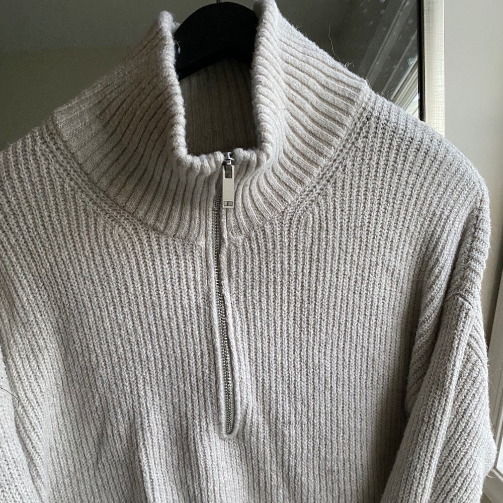 Old Navy 100% Recycled Quarter Zip Sweater